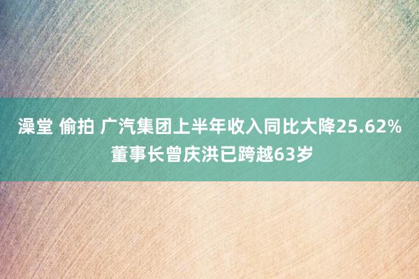 澡堂 偷拍 广汽集团上半年收入同比大降25.62% 董事长曾庆洪已跨越63岁