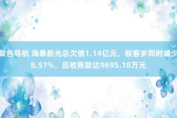 聚色导航 海泰新光总欠债1.14亿元，较客岁同时减少8.57%，应收账款达9695.18万元