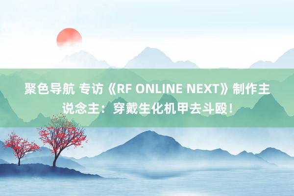 聚色导航 专访《RF ONLINE NEXT》制作主说念主：穿戴生化机甲去斗殴！