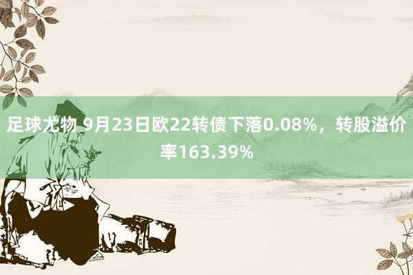 足球尤物 9月23日欧22转债下落0.08%，转股溢价率163.39%