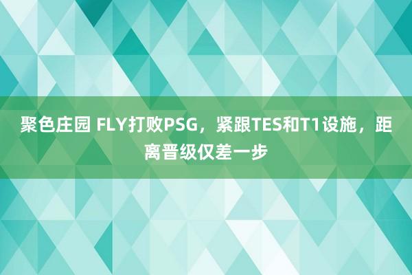 聚色庄园 FLY打败PSG，紧跟TES和T1设施，距离晋级仅差一步