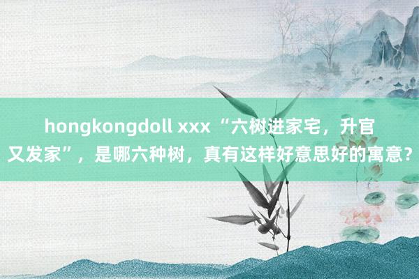 hongkongdoll xxx “六树进家宅，升官又发家”，是哪六种树，真有这样好意思好的寓意？