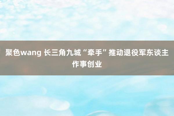 聚色wang 长三角九城“牵手”推动退役军东谈主作事创业