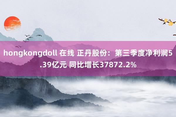 hongkongdoll 在线 正丹股份：第三季度净利润5.39亿元 同比增长37872.2%