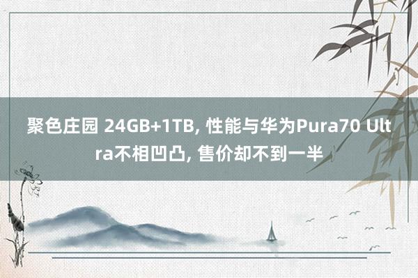 聚色庄园 24GB+1TB， 性能与华为Pura70 Ultra不相凹凸， 售价却不到一半