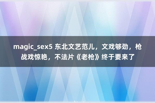 magic_sex5 东北文艺范儿，文戏够劲，枪战戏惊艳，不法片《老枪》终于要来了