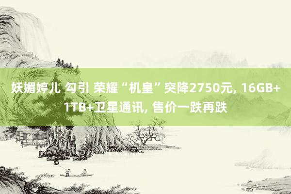 妖媚婷儿 勾引 荣耀“机皇”突降2750元， 16GB+1TB+卫星通讯， 售价一跌再跌