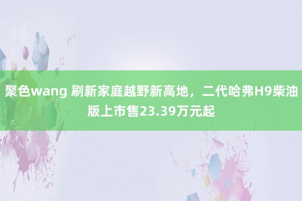 聚色wang 刷新家庭越野新高地，二代哈弗H9柴油版上市售23.39万元起