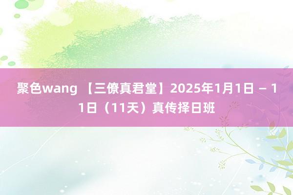 聚色wang 【三僚真君堂】2025年1月1日 — 11日（11天）真传择日班