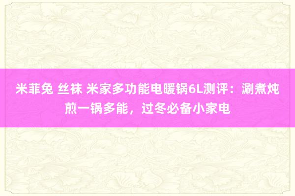 米菲兔 丝袜 米家多功能电暖锅6L测评：涮煮炖煎一锅多能，过冬必备小家电
