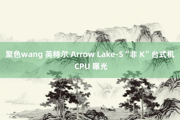 聚色wang 英特尔 Arrow Lake-S“非 K”台式机 CPU 曝光