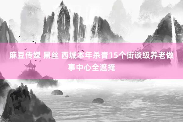 麻豆传媒 黑丝 西城本年杀青15个街谈级养老做事中心全遮掩